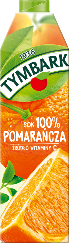 tymbark sok 100% pomarańcza
