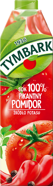 tymbark sok 100% pikantny pomidor